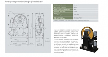 Overspeed governor for high speed elevator-CHXSQ115-38