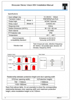 Binocular Stereo Vision photocell